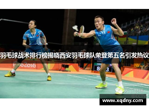 羽毛球战术排行榜揭晓西安羽毛球队荣登第五名引发热议