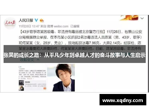 张昊的成长之路：从平凡少年到卓越人才的奋斗故事与人生启示